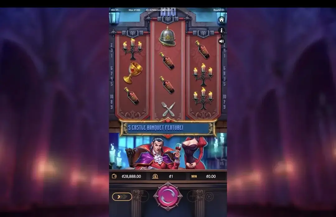 Ảnh giao diện chính game Dracula's Castle Banquet (Kingmidas #) (slot) chơi tại LC79