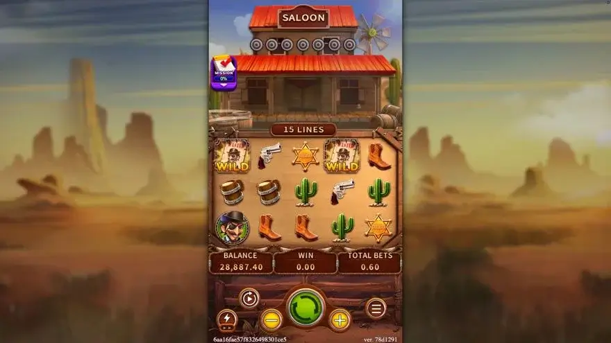 Ảnh màn hình gameplay game COWBOYS (slot FC) chơi tại LC79