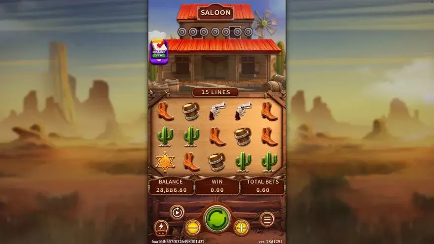 Ảnh bảng biểu tượng & tính năng game COWBOYS (slot FC) chơi tại LC79