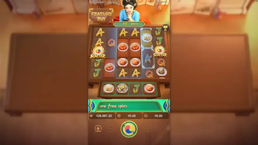 Ảnh bảng biểu tượng & tính năng game The Queen's Banquet (slot PG) chơi tại LC79