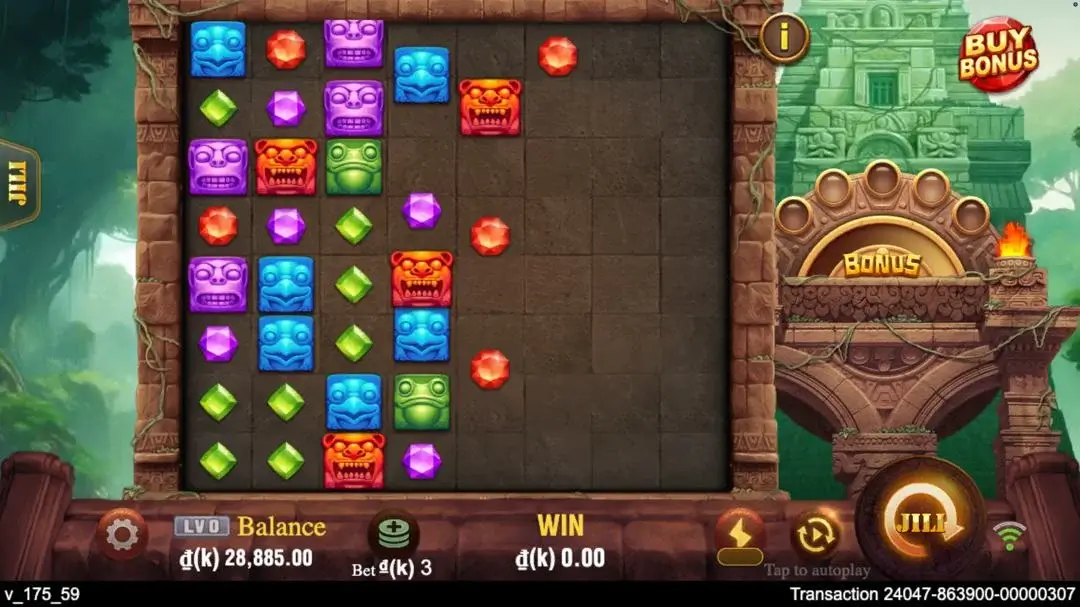 Ảnh giao diện chính game trải nghiệm treasure quest lc79 (slot) chơi tại LC79